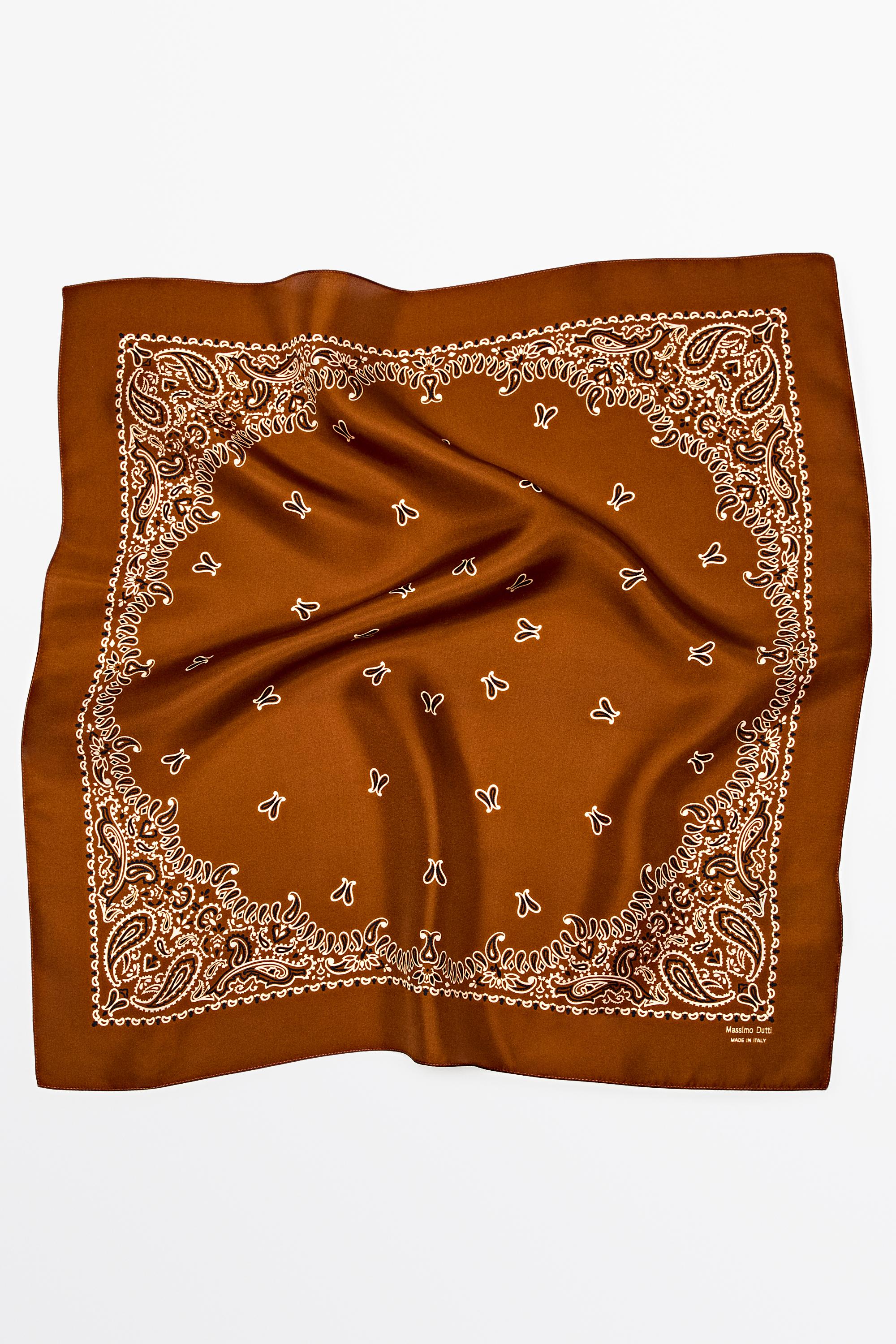 Paisley print scarf
